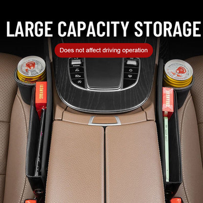 Storage box for car seat gaps